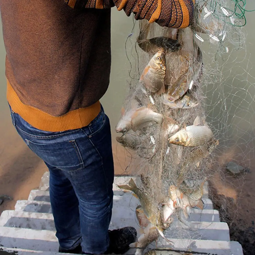 Fishing Net fishing net fishing traps Fish Mesh Trap Monofilament Gill Net Netting Tackle Outdoor Fishing Tackle Tools Trap Mesh Netting Fishnet