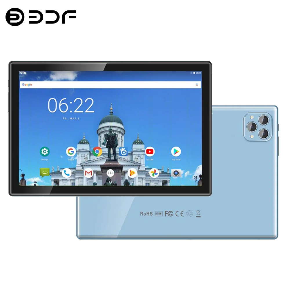 10.1 Inch 5G Android Tablets 4G LTE Phone Call Dual SIM Dual Cameras Octa Core 8GB+ 256GB ROM Wi-Fi Bluetooth Google Tablet Pc 1