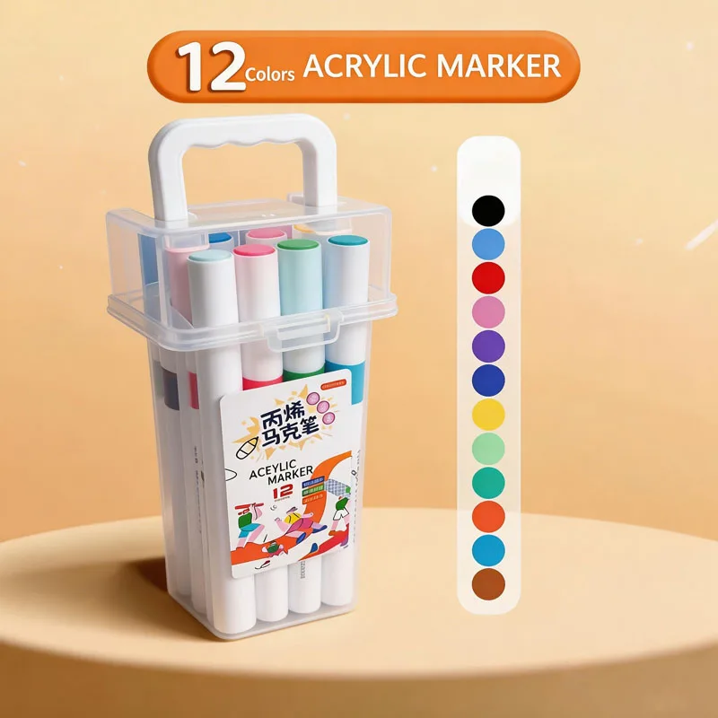Vibrant Washable Water-Based Marker Pens for Learning and Creativity