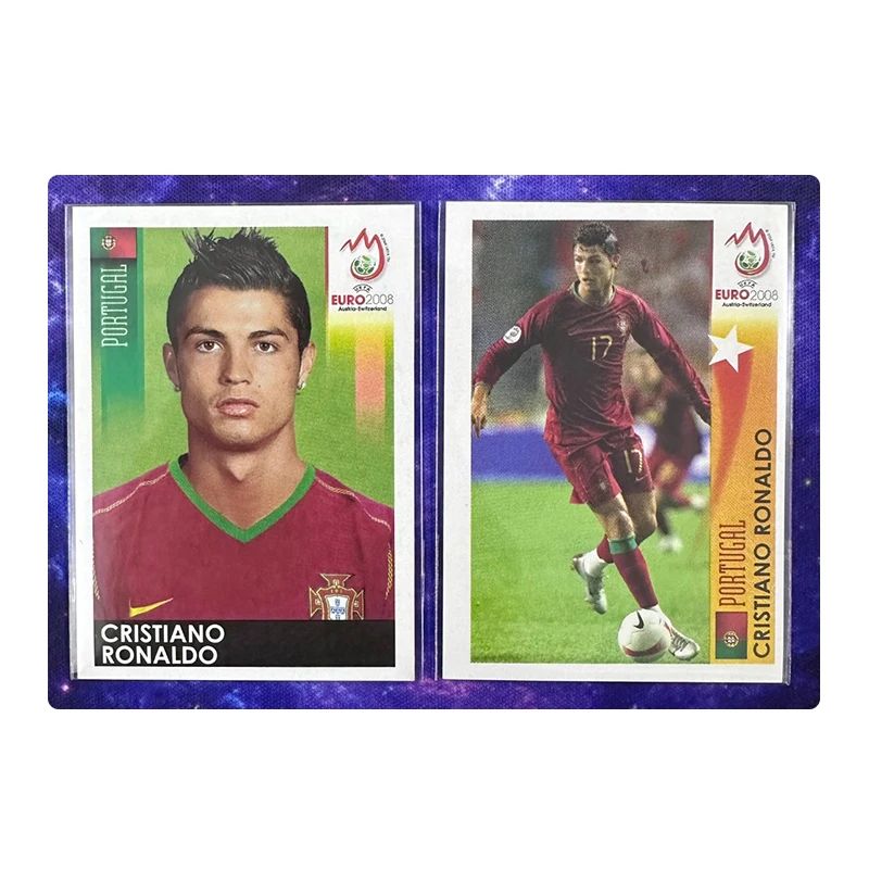 

Коллекционная наклейка Panini Euro 2008 с изображением героев португальской команды Криштиану Роналду, мультяшная настольная игра, игрушка, флеш-карта, рождественский подарок