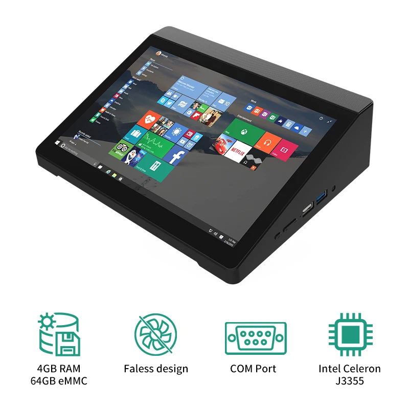 Higole F6Apl Mini Pc Computer Tablet Pad 1280 × 800Ips Touch Screen Windows 10 10.1 "Pocket All-In-One Pc Computer Industriale 4K