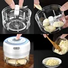Electric Mini Garlic Masher Blender USB Food Vegetable Processor Chili Chopper Masher Machine Meat Masher Garlic Mixer Foy Home 4