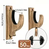 Wall-Mounted Shotgun Storage Display Rack Wooden Toy Sturdy Solid Wood Organizer Wall Home Gun Bow and Arrow Hanger Two Pack 5