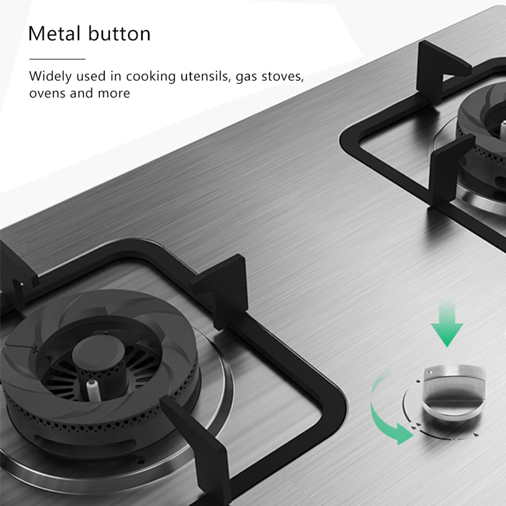 4 pieces knob stove gas cooker knobs metal gas cooker knob control metal stove knobs for the kitchen 6mm