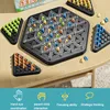 Hot! Geometry Chain Chess Puzzle Triangle Chess Desktop Game Rubber Band Training Family Interaction Exercise Thinking Toys Gift 5