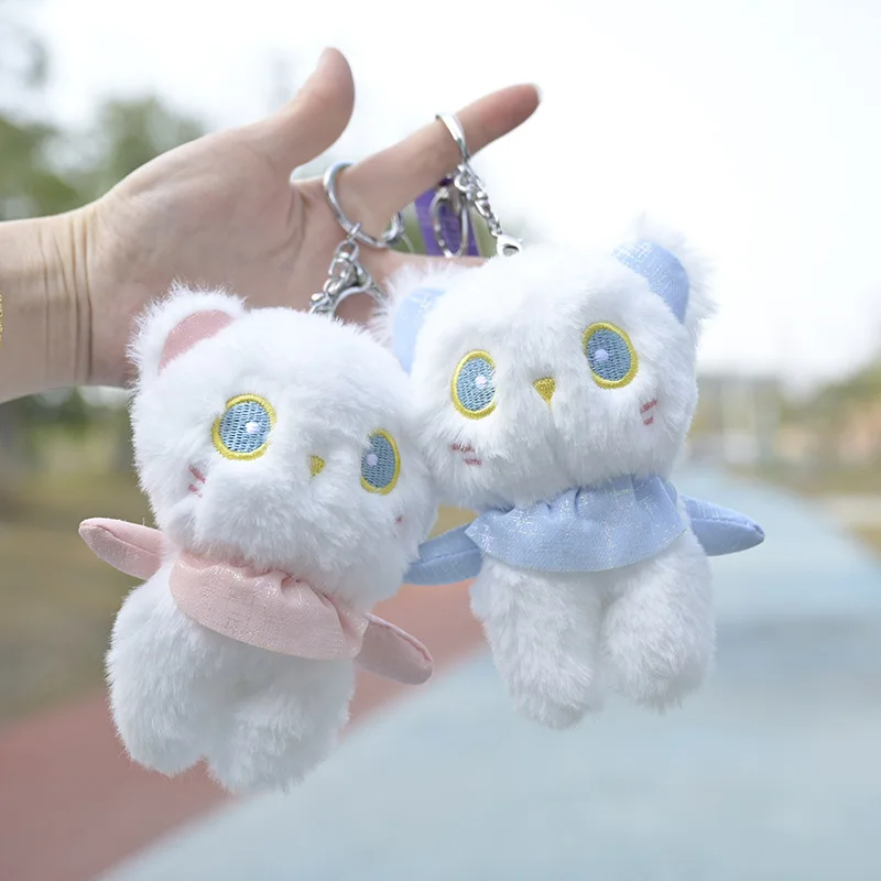 

new Little Fresh Cream Cute Cat Cute funny plush sweet doll bag pendant fashione decorate birthday couple christmase gift