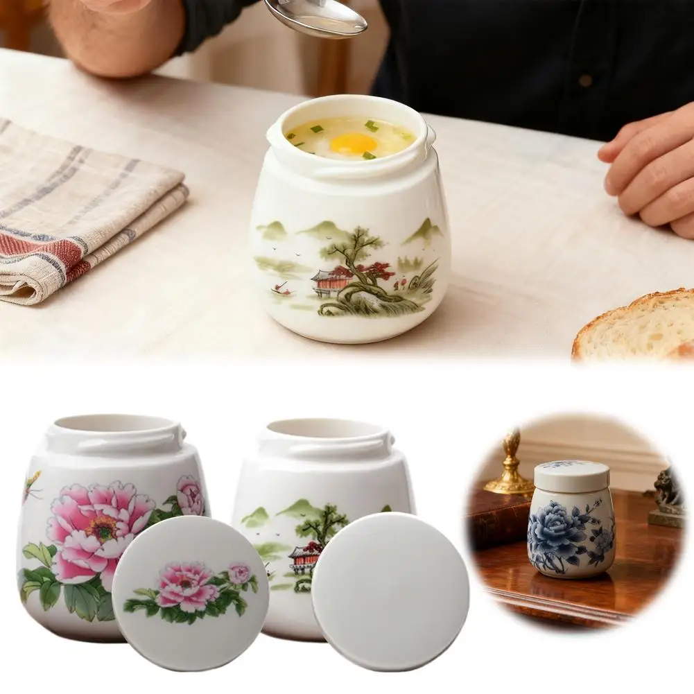 Vintage Ceramic Egg Poacher Cup - 220ML Versatile Steamer