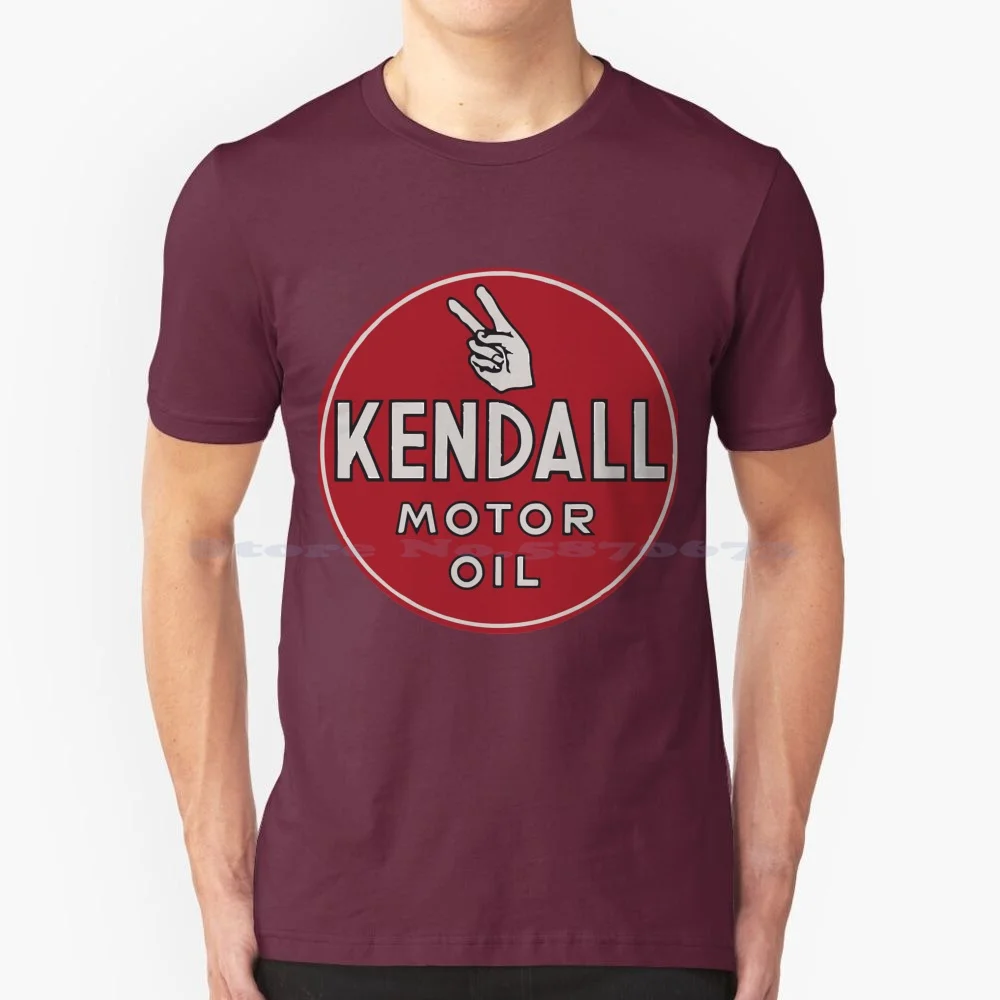 Kendall Vintage Motor Oil Sign T-Shirt Classica T-Shirt 100% Cotone Tee Kendall Vintage Motor Oil Sign