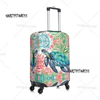 Custom Ocean Sea Turtle Luggage Cover Protector Fashion Travel Suitcase Protective Cover for 18-32 Inch 2