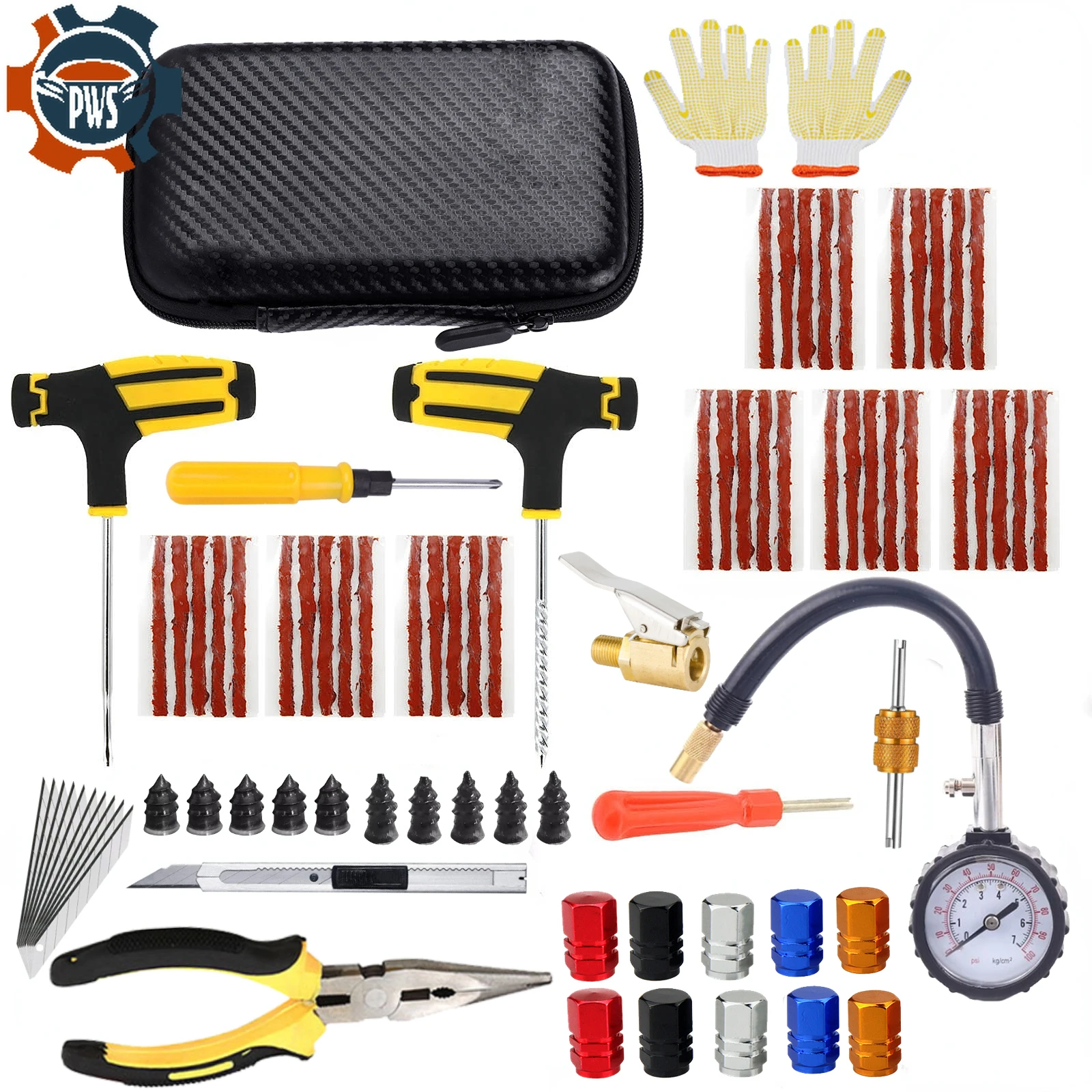 2022 New Car Tire Repair Kit Puncture Plug Tools Tyre Puncture