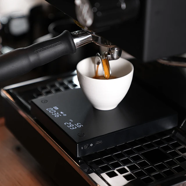 SearchPean Tiny2S Espresso Coffee Kitchen Scale Mini Smart Timer USB  2kg/0.1g g/oz/ml Free Shipping Send Pad Man Woman Gift - AliExpress