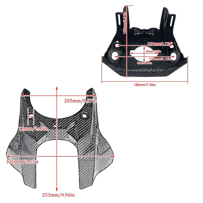 Motorcycle Gas Tank Cover Guard Protection ABS Front Oil Tank Cover Fit For HONDA CB650R CBR650R CB 650R CBR 650R
