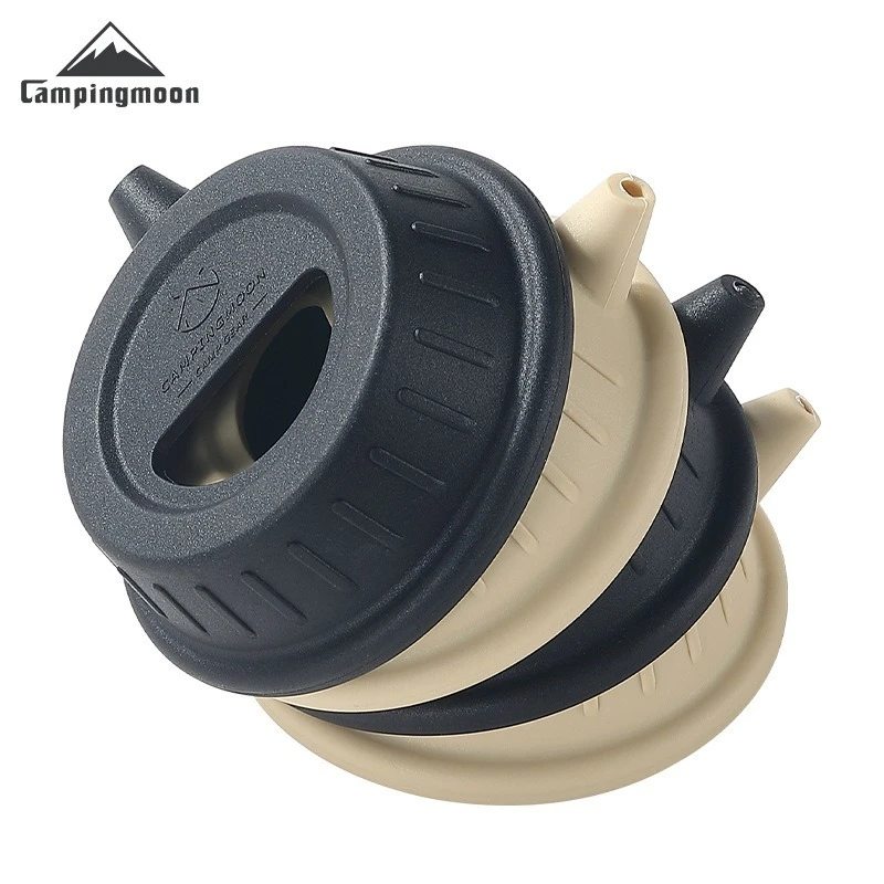 CAMPINGMOON S-GF/S-GF-BK 블랙 실리콘 냄비 뚜껑 식품 등급 수제 커피 캠핑 스노우 볼 범용 주방 액세서리