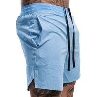 Summer Drawstring Solid Color Quick Dry Cool Shorts Woven Nylon Men's And Women's Same Style Loose Five Point Sweatpants 2