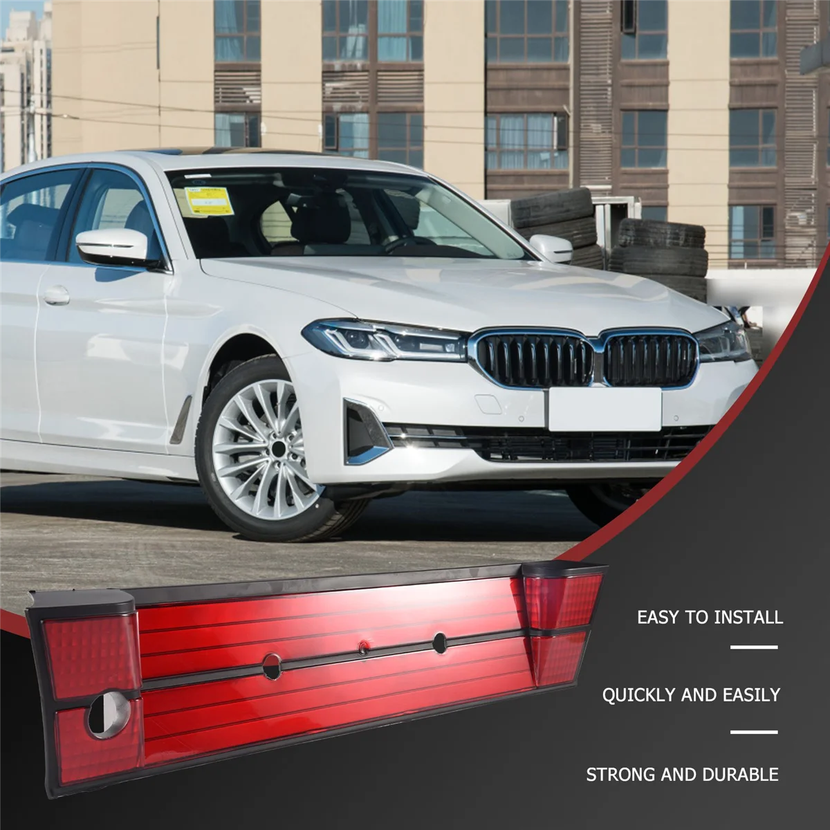 House Number Plate Car Rear License Plate Panel Bracket Frame Rear Number Frame for-BMW 5 SERIES E34 M5 525I