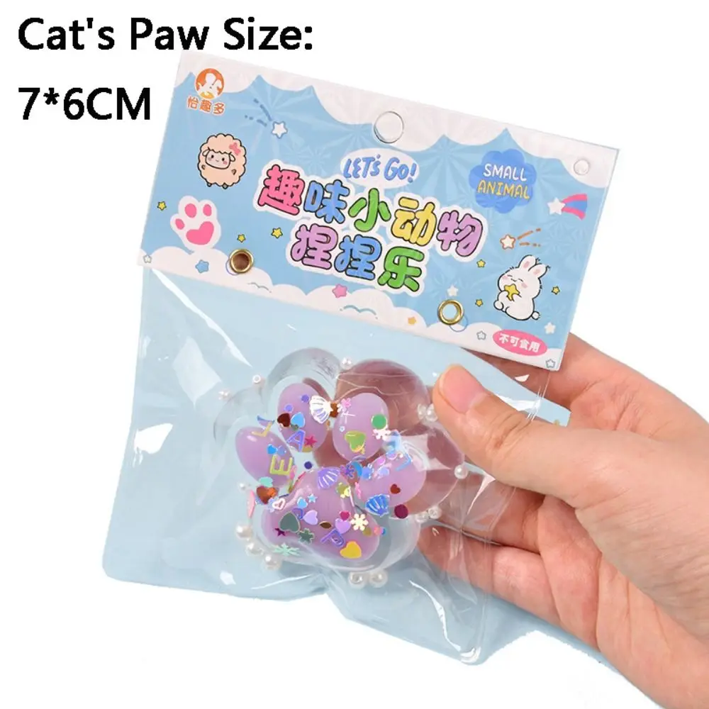 HOT Cat Paw Decompression Toys Kawaii Cartoon Antistress Squishy Stress Relief Slow Rising Toys For Adult Kids Stretch Squeeze T 5