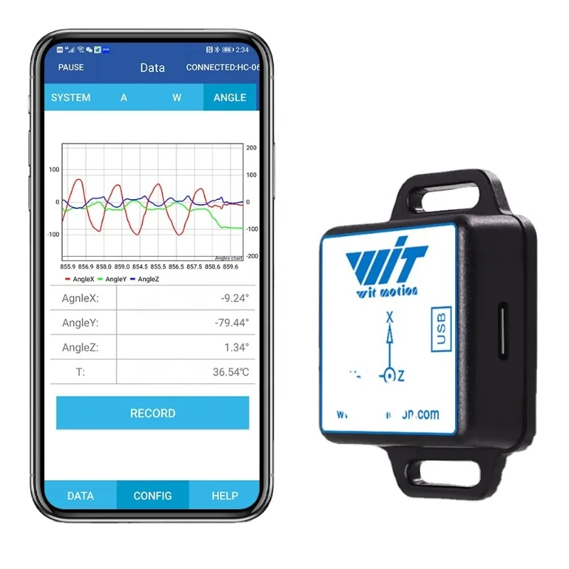 

[Bluetooth 2.0 Accelerometer + 0.05deg Inclinometer] BWT61CL MPU6050 Gyroscope+Angle+Acceleration, High-precision IMU Sensor