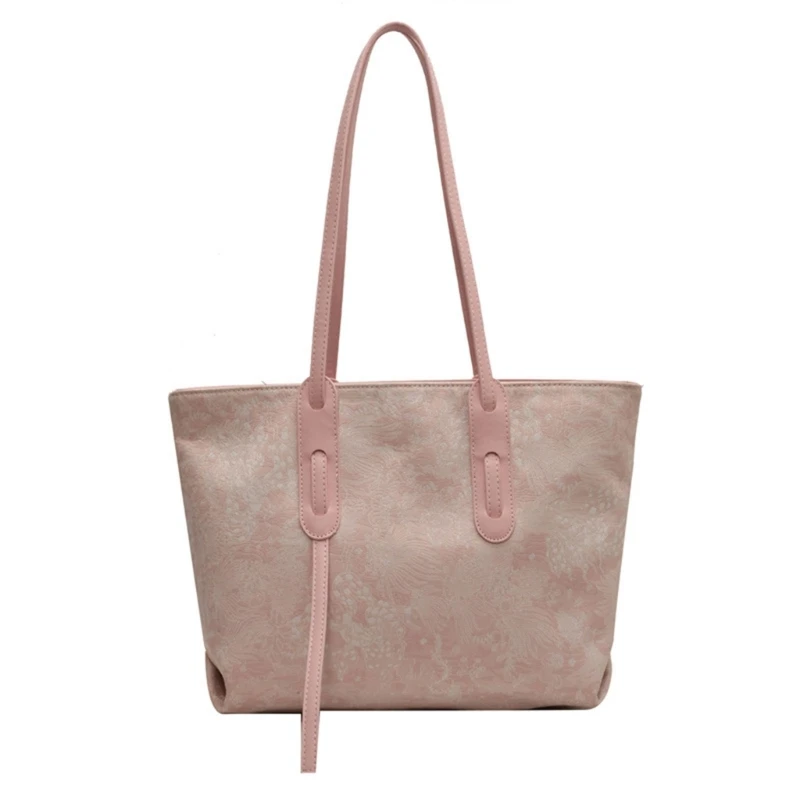

Jacquard Cloth Bag Shoulder Bag Versatile Shopping Bag Large Capacity Handbag