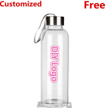 Bottiglie d'acqua sportive fai-da-te portatili 550ML Tazza di succo potabile in plastica di sicurezza esterna personalizzata da uomo per regalo personalizzato gratuito 1