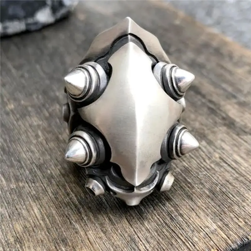

Retro Japanese Master Robot King Ring Hip Hop Punk Gothic Open Ring Men's Banquet Jewelry Accessories Gift