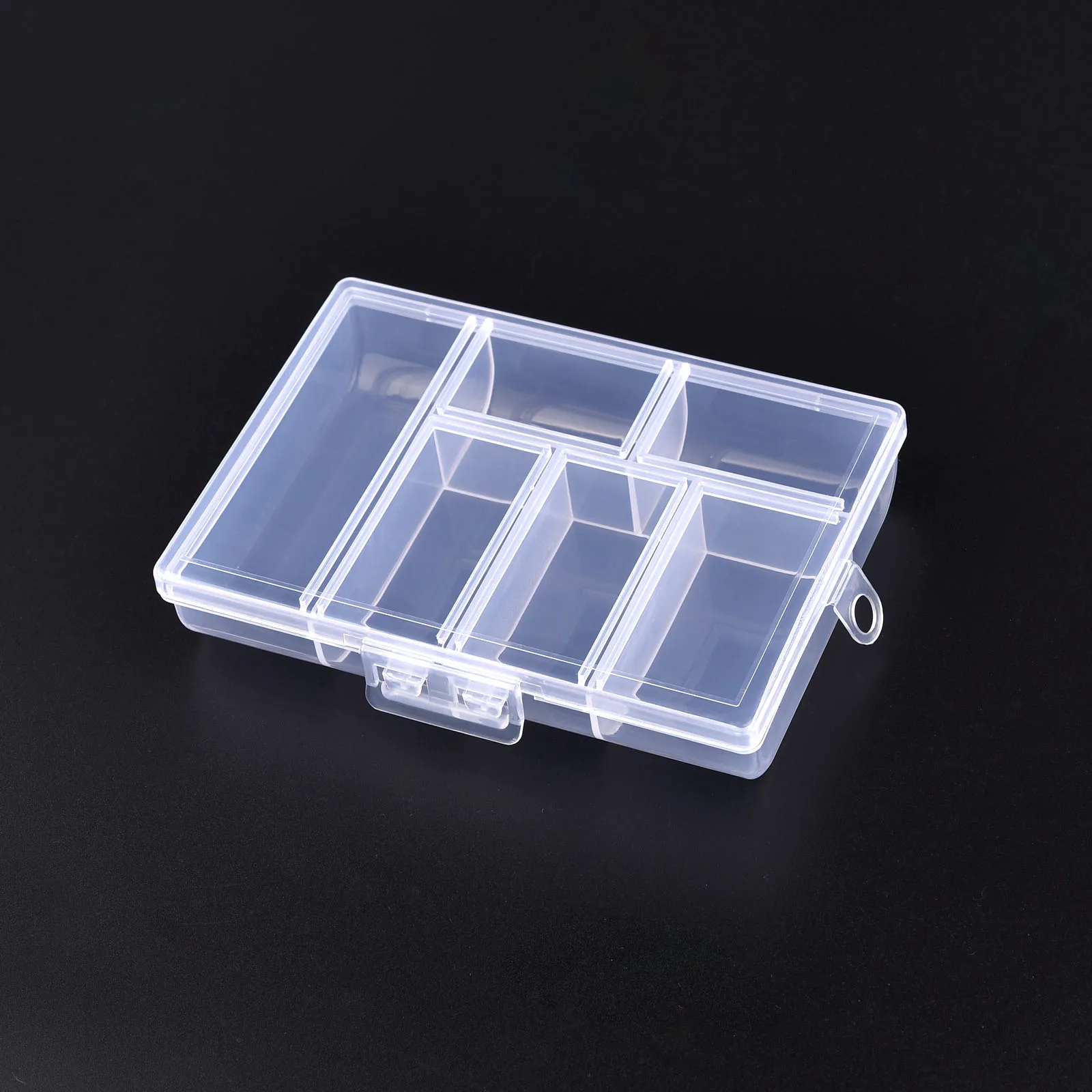 Clear Plastic Storage Box for Jewelry, Beads, and Small Accessories Organizer