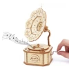 3D Wooden Gramophone Music Box Puzzles Kits for Teen Adults Construction Models Set Toys DIY Assembling Machnical Christmas Gift 1