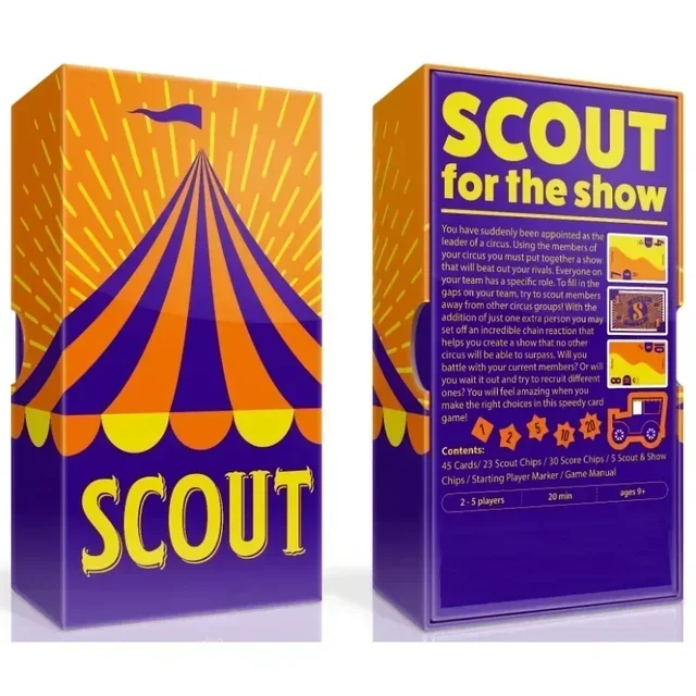 Hot Selling Table Games Bilingual Board Games, Circus Scout, Scout Party, Scout Punishment Cards, Multiplayer Poker Party Fun 3