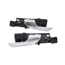 Enhanced Car Interior Door Handle - Front Left/Right Side Replacement (F Matte Silver)