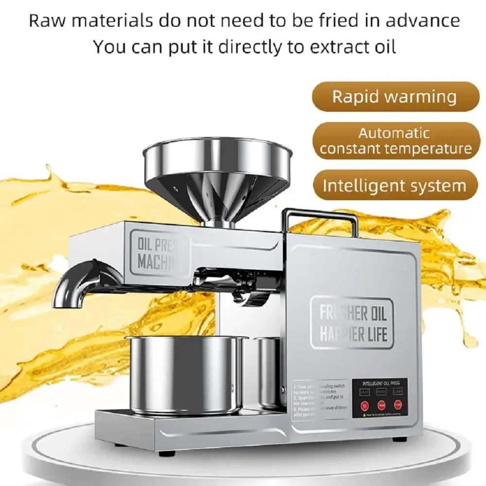B03 Automatic multifunctional commercial dregs peanut new frying oil machine intelligent oil press machine