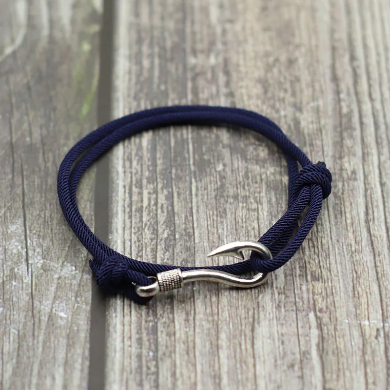 Wine Red Braided Leather Men Bracelet