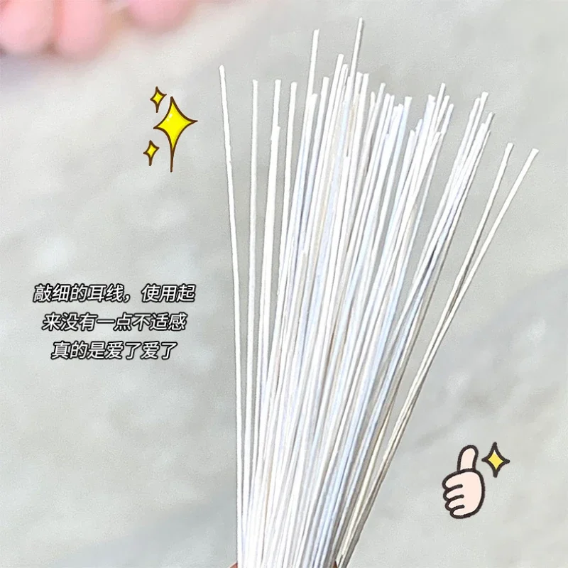 Pierced Ear Cleaning Set Peach Ears Piercing Cleanings Solution Ear Holes Cleaning Line Floss Set Ear Wax Cleaning Tools 5