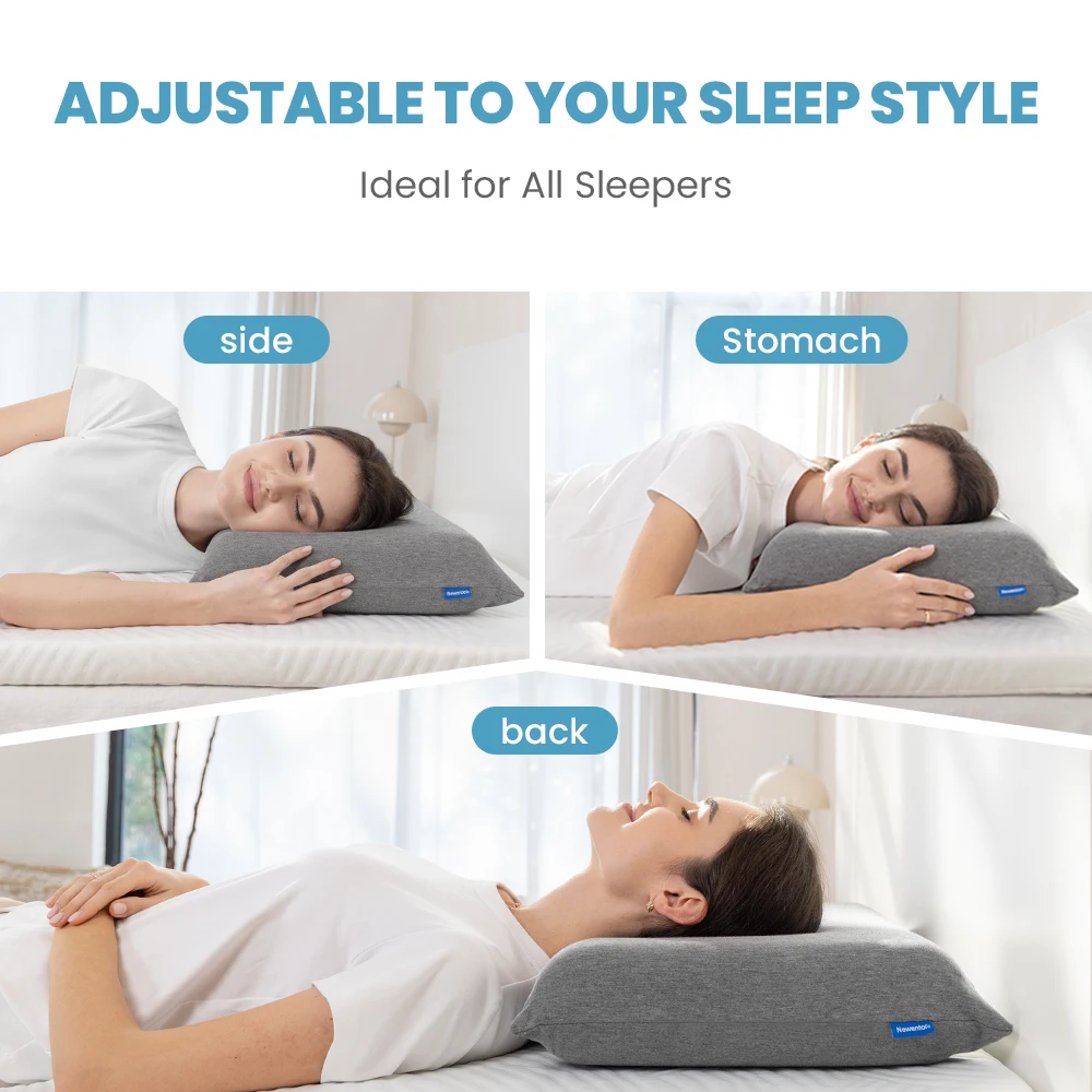 Memory Foam Pillow for Sleeping Adjustable Height Ergonomic Neck Shoulder Pain Relief Orthopedic Contour Sleeping Neck Pillow 6