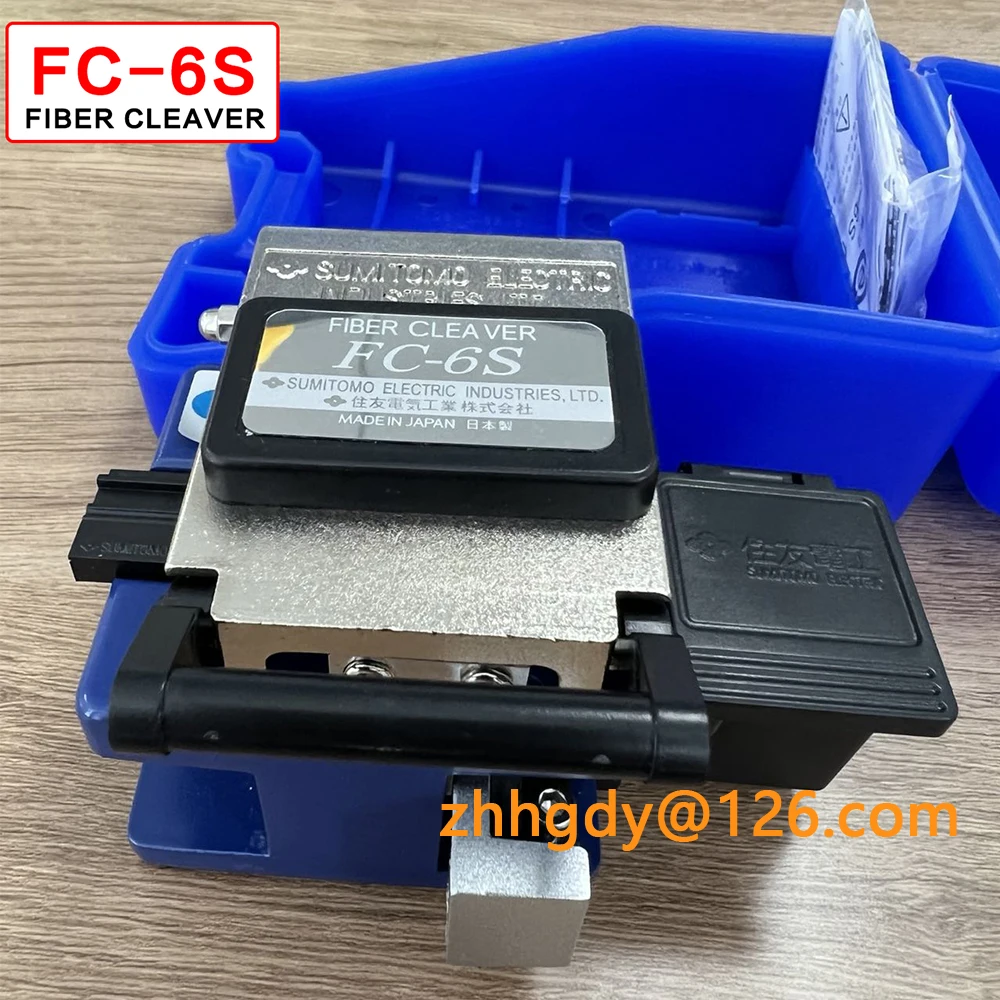 FC-6S Optical Fiber Cleaver High Precision Cold Connection Cutter Tool With Fiber Scrap Collector FTTH Free Shipping