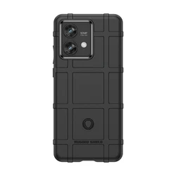 Silicone Matte Rubber Protective Case - Anti - Drop Cover - Moto Edge 40 Pro (Black)