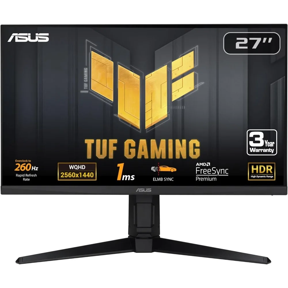 

27-inch 1440P 260Hz 1ms G-SYNC Gaming Monitor with Extreme Low Motion Blur
