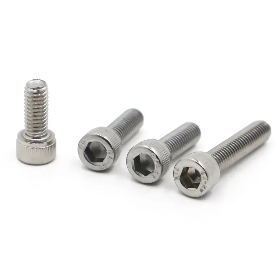 M1.4 M1.6 M2 M2.5 M3 M4 M5 M6 M8 M10 304 A2 Stainless Steel DIN912 Allen Hexagon Hex Socket Head Cap Bolt Screw