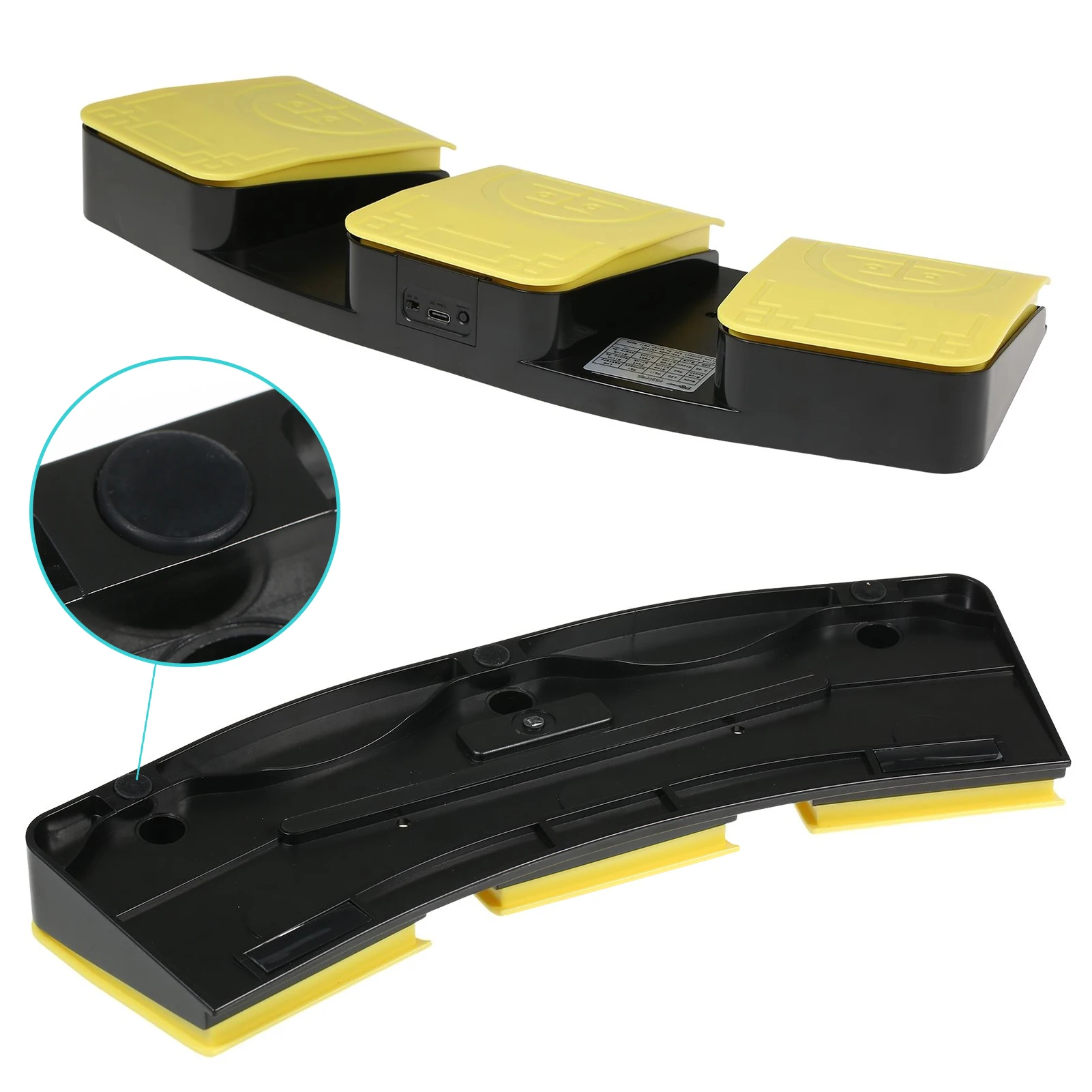 FS20Pro Triple Foot Switch Multifunctional Foot Pedal USB + 2.4G + BT Three-mode Connection Mechanical Switch