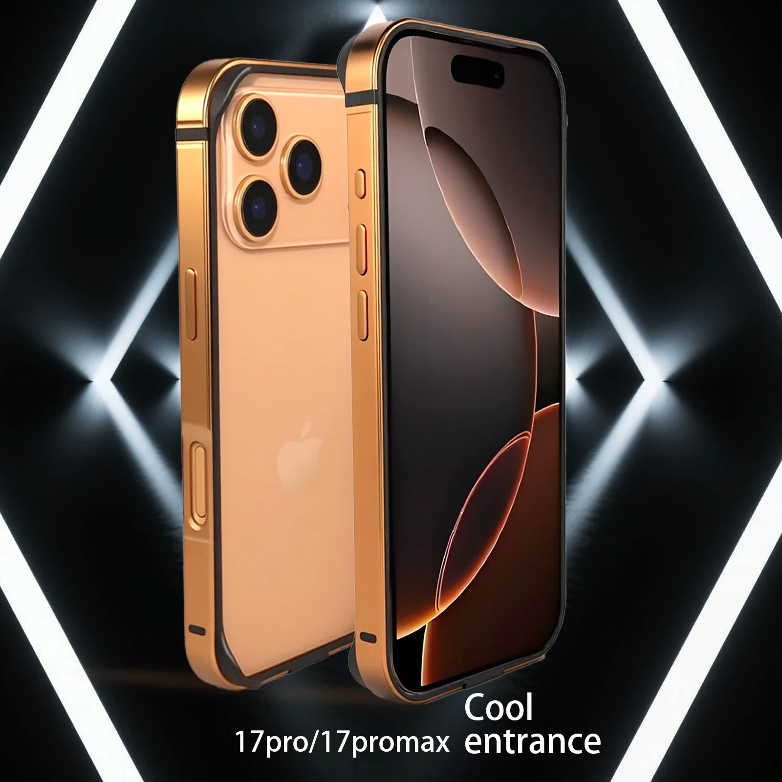 Aluminium Alloy Shockproof Metal Bumper Case with Silicone Armor Corners