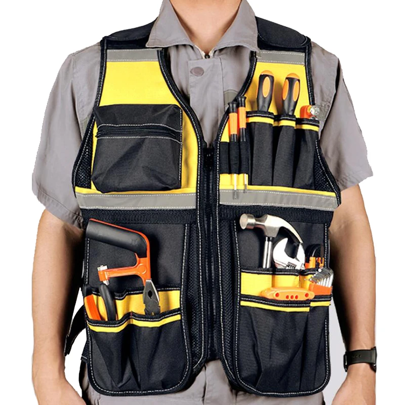 Vest Pockets Tools Snickers Workwear Tool Vest Electrician Work Vest Vest Men Coat
