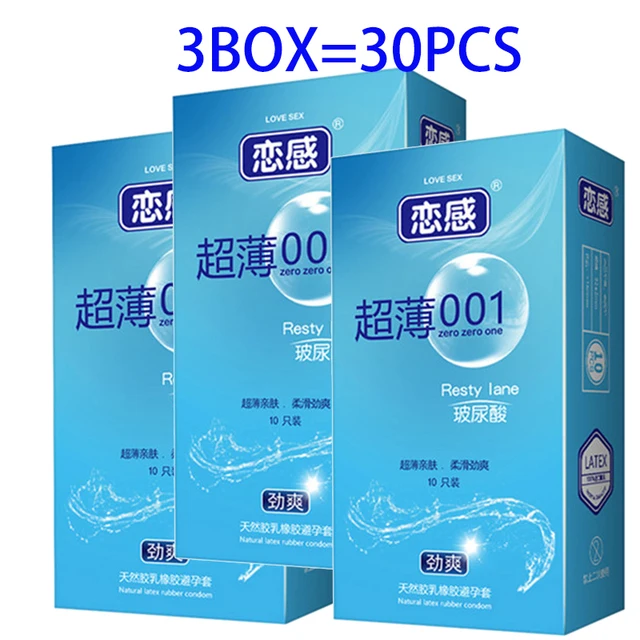 30pcs Ultra Thin Condoms Intimate Condone Super lubricated Natural Rubber Latex Penis Sleeve long lasting condom For adults 18+