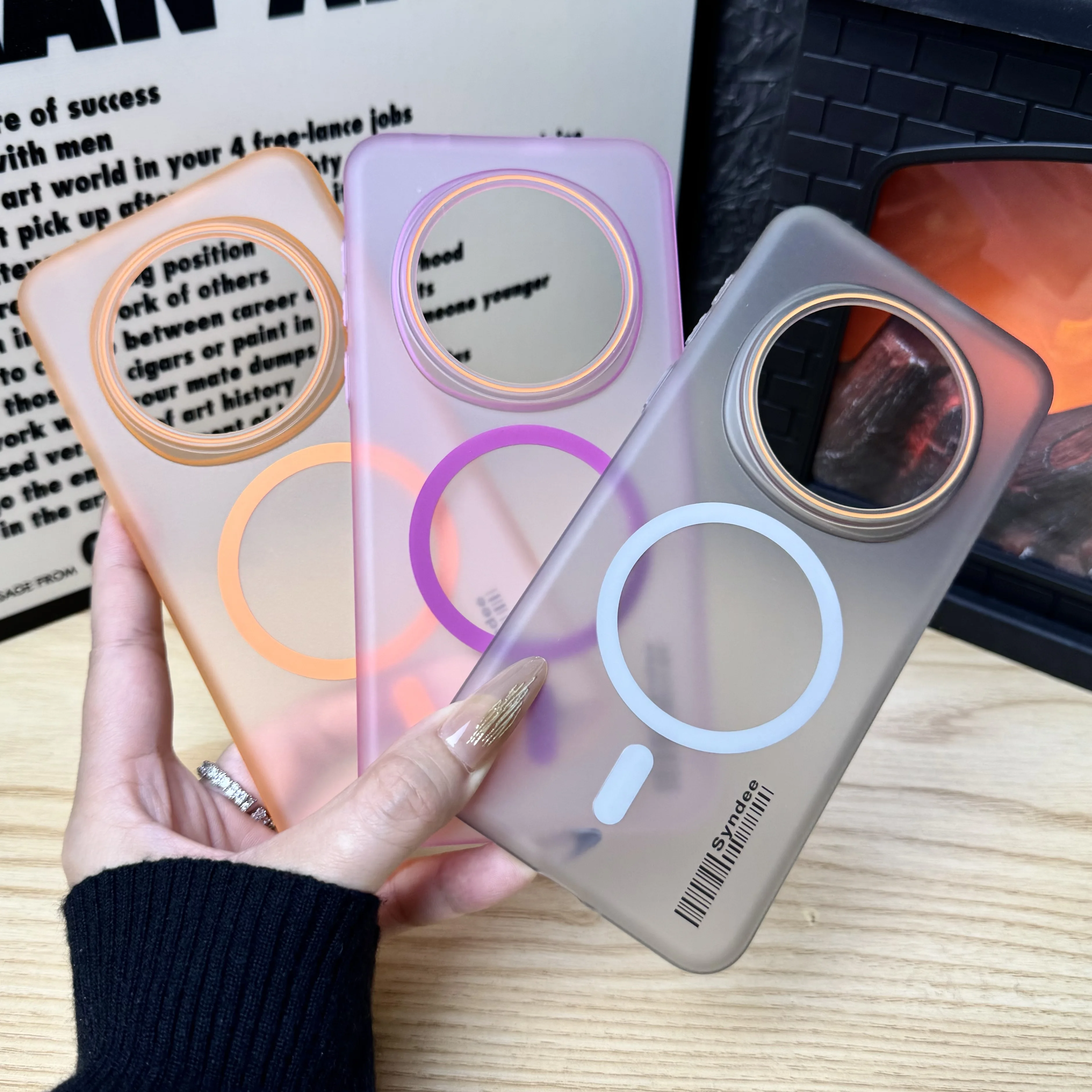 Magnetic Magsafe Matte Clear Candy Phone Case