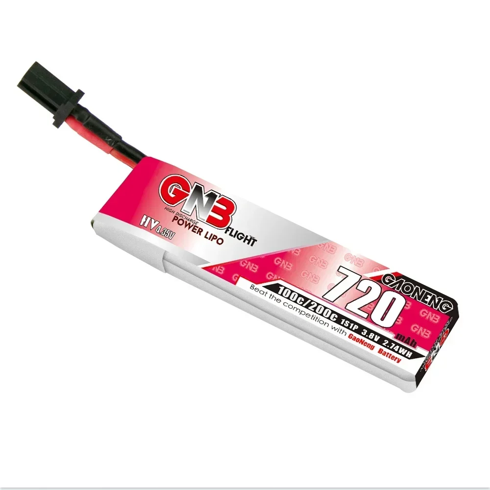 GNB 1S 3.8V 720mAh 100C HV LiPo Batterie FPV Mobula8 Whoop