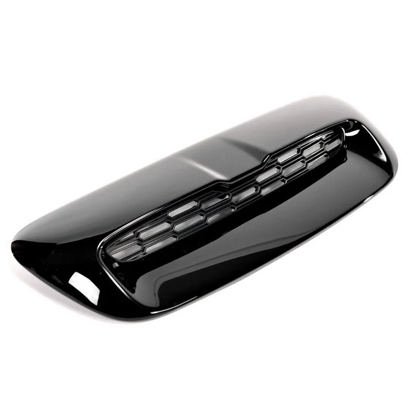 미니 쿠퍼 S R55 R56 R57 R58 07-13용 AB61-후드 스쿱 에어 아웃렛 벤트 커버 트림 ABS 블랙 글로스 프론트 엔진 보닛 1세트