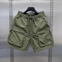 Loose Casual Workwear orts Men's Summer American Trendy Brand Large ket Functional Sle Loose Couple Wide Leg Five-Quar...