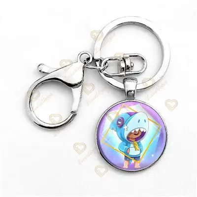 thumbnail image 5 of Llavero con diseño de estrellas de dibujos animados, periféricos de juego, figura de acción de Berry Clancy Shally Leon, llavero con colgante, modelo de garaje, juguetes para niños, regalo, 5 of 5