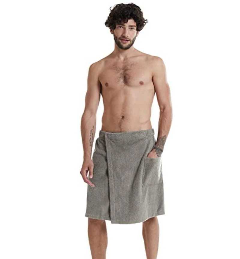 Men's wearable apron for beach and home use
