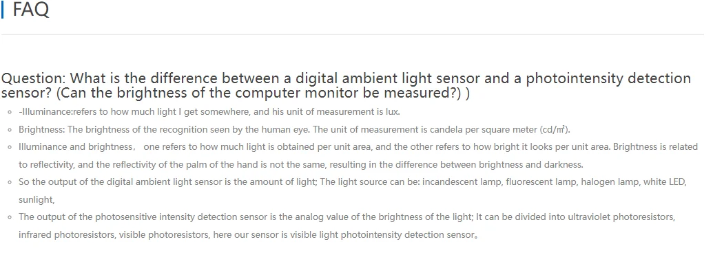 Official Dlight Unit - Ambient Light Sensor (BH1750FVI-TR)