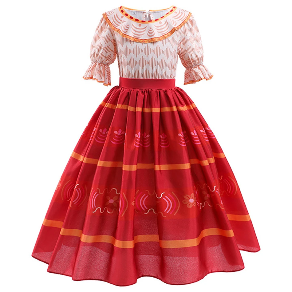 Mirabel Isabella Costume Girl Charm Encanto Disguise Dress Birthday Theme  Party Fantasy Outfits Children Fluffy Elegant Gown - AliExpress 1501