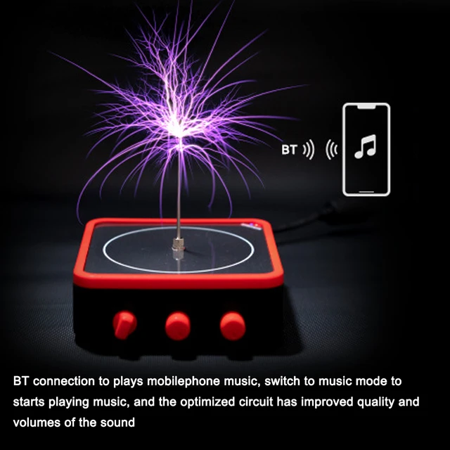 Module de bobine Tesla de musique, Version BT, électronique, téléphone  portable, foudre artificielle, Transmission sonore sans fil, enseignement  des sciences - AliExpress