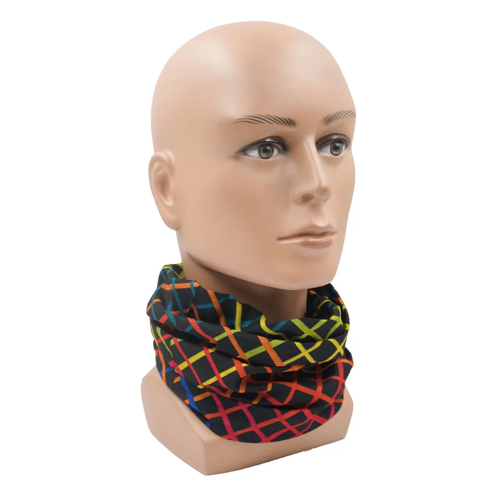 Description Picture 6 of itemTP116-TP148 Geometric Plaid Face Bandanas Sun-protective Scarf for Women Motocycling Neck Gaiter Men Cycling Helmet Liner Snood